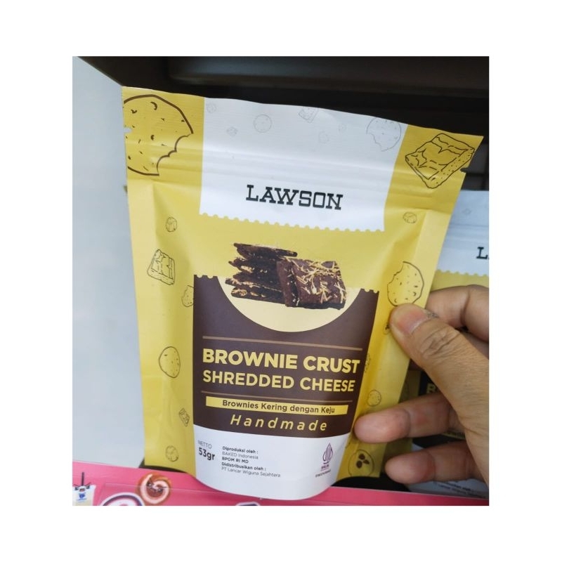 

Lawson Brownie Crust Shredded Cheese Brownies Kering Dengan Keju 53gr