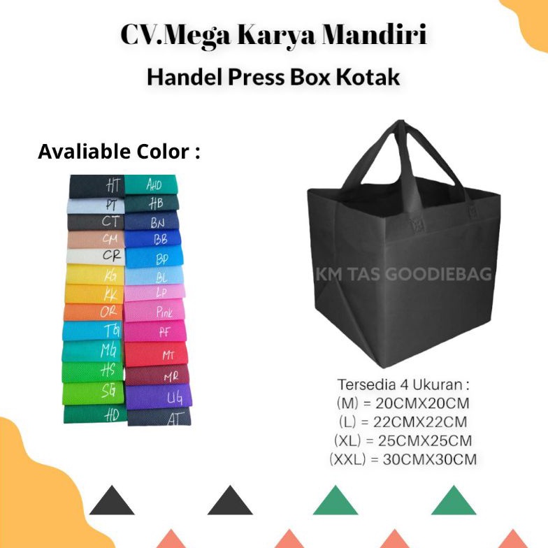 

Termurah Tas Spunbond Box Kotak uk25x25 Isi 12pcs