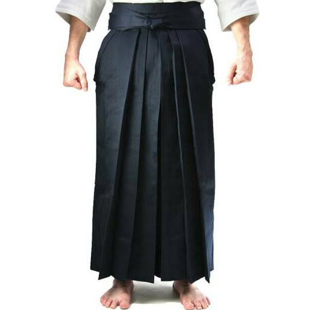 KODE W62O Celana Hakama Celana Samurai Aikido Kendo Kenjutsu Cosplay