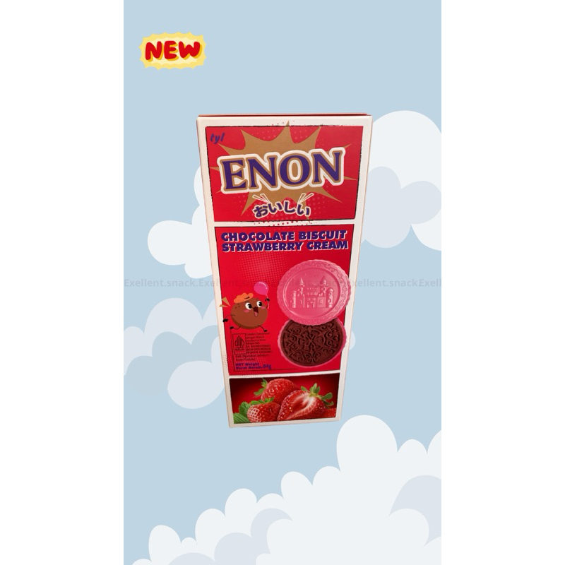 

ENON Coklat Biscuit strawberry cream 84g