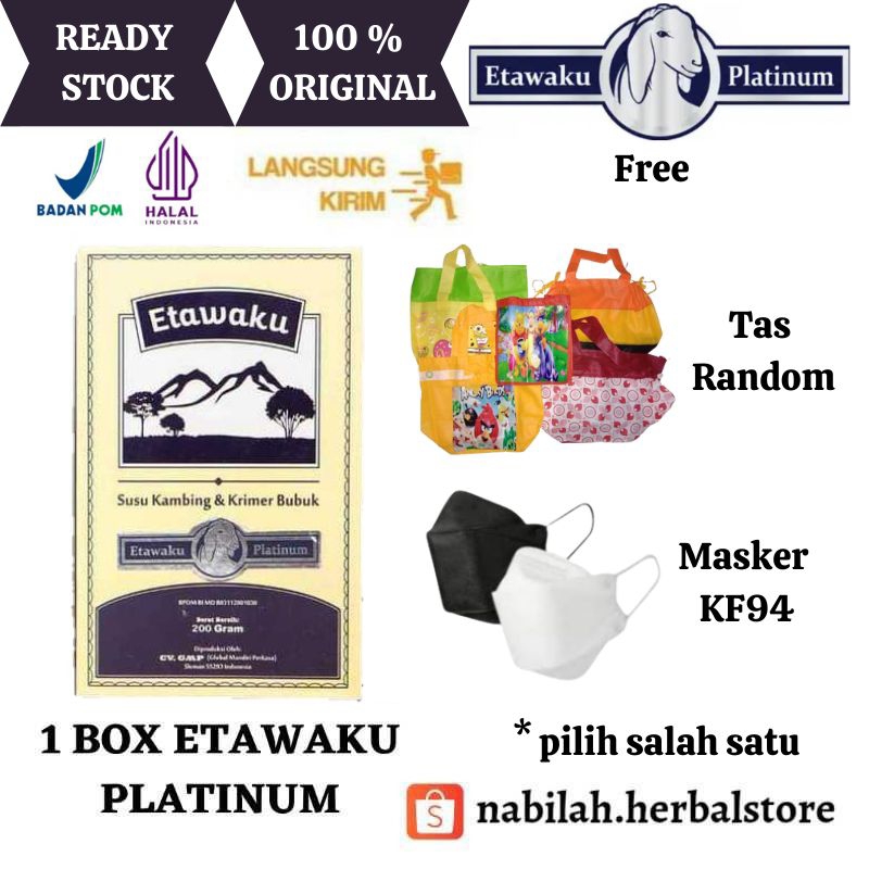 

(1 Box) Susu Kambing ETAWAKU PLATINUM 100% Asli