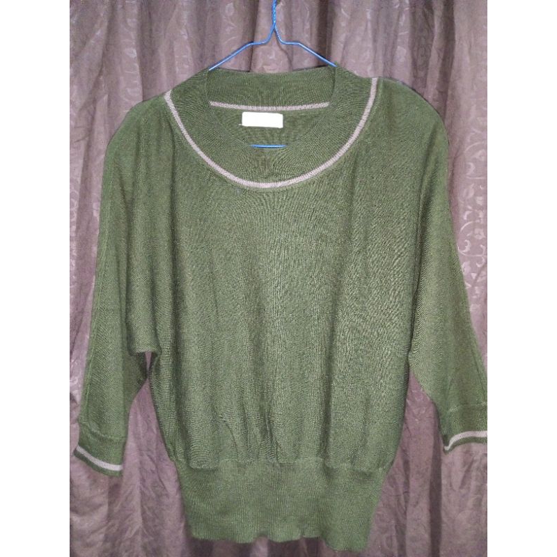 atasan Batwing rajut