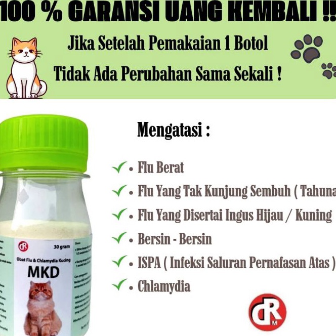 FG2 Obat Flu Kucing Pilek Kucing Chlamydia Kucing Saluran Pernafasan Kucing Batuk Kucing Ingus Kucin