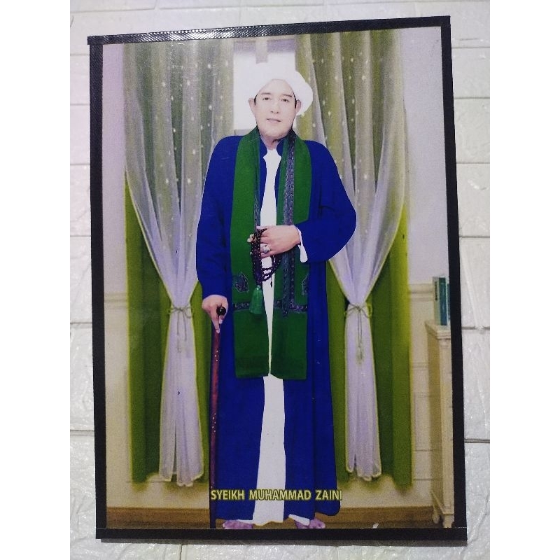 walldecor hiasan dinding foto abah guru sekumpul baju biru