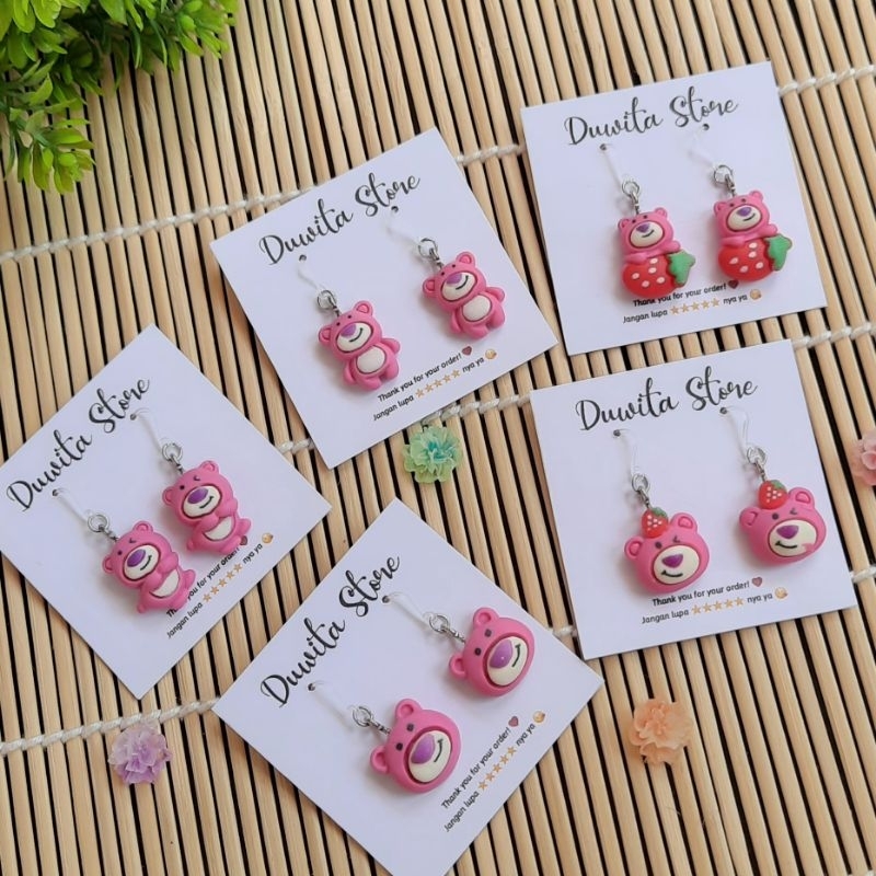 HANDMADE ANTING DEWASA KAITAN PLASTIK MOTIF LOTSO