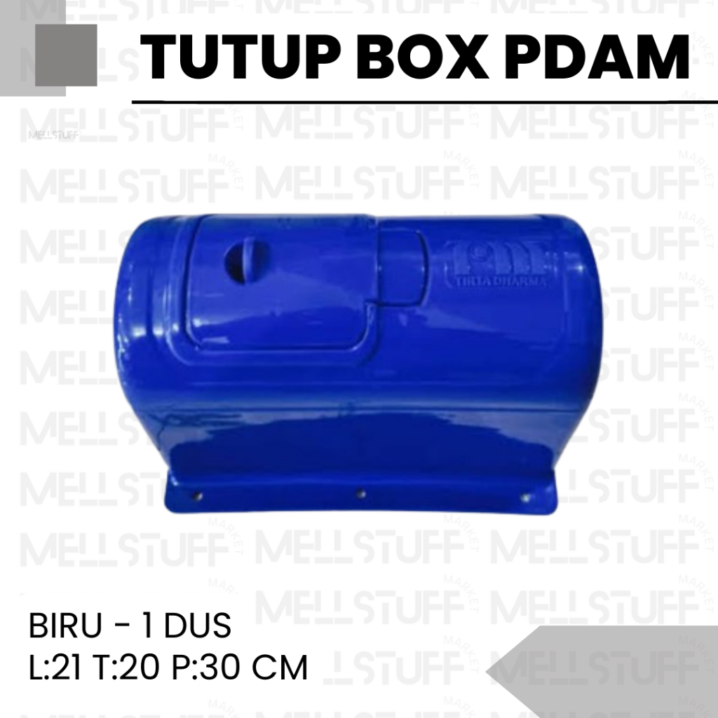 BIRU - Tutup Box Meteran Air PAM (Per DUS - 20 PCS) / Penutup Meteran Air PAM / Box Water Meter Cove