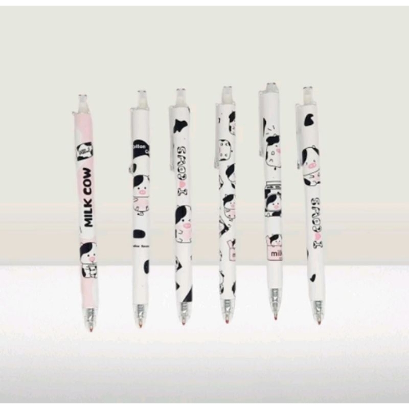 

Set (6pcs) pulpen gel mekanik karakter