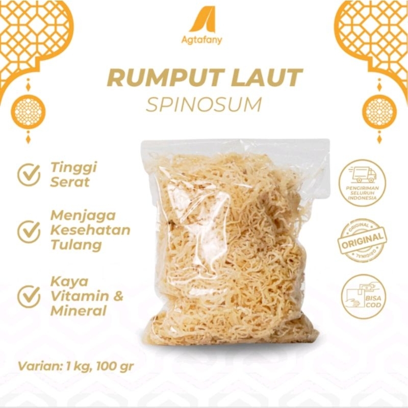 

1 Kg rumput laut Kering Spinosum Kenyal Original