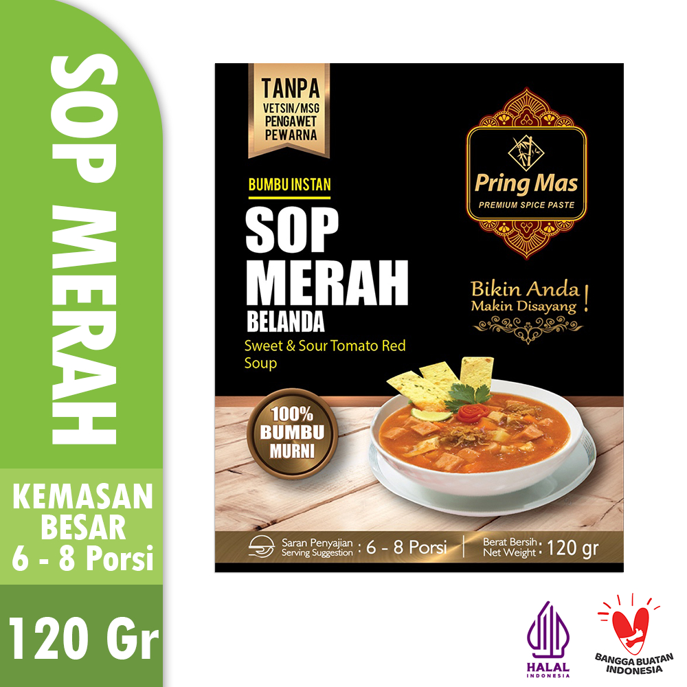 

Ktmstore Bumbu Makanan Instant Pringmas 25gr 45gr 120gr Bumbu Sop Merah Belanda Asli masak enak