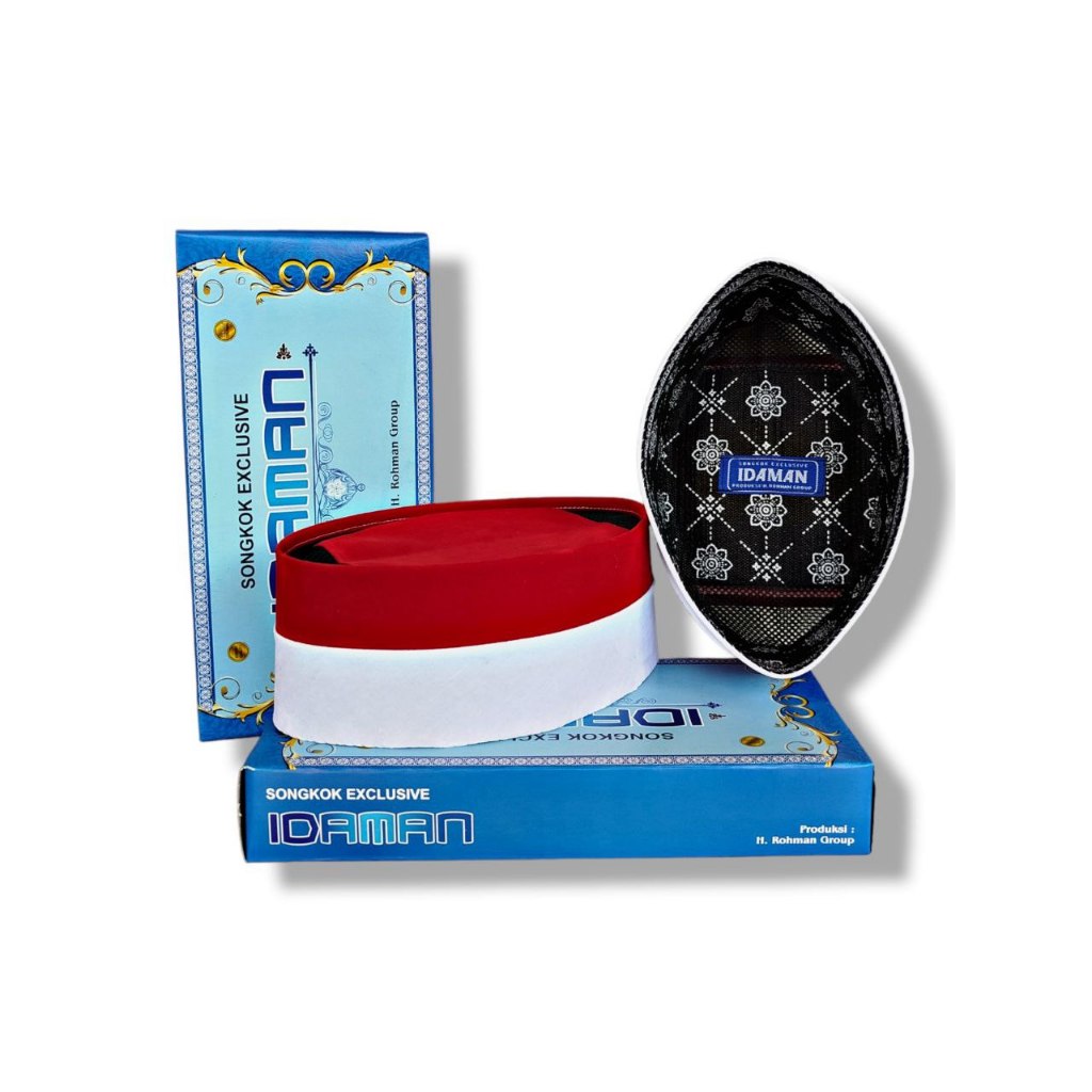 Peci Kopiah Songkok Nasional Warna Merah Putih