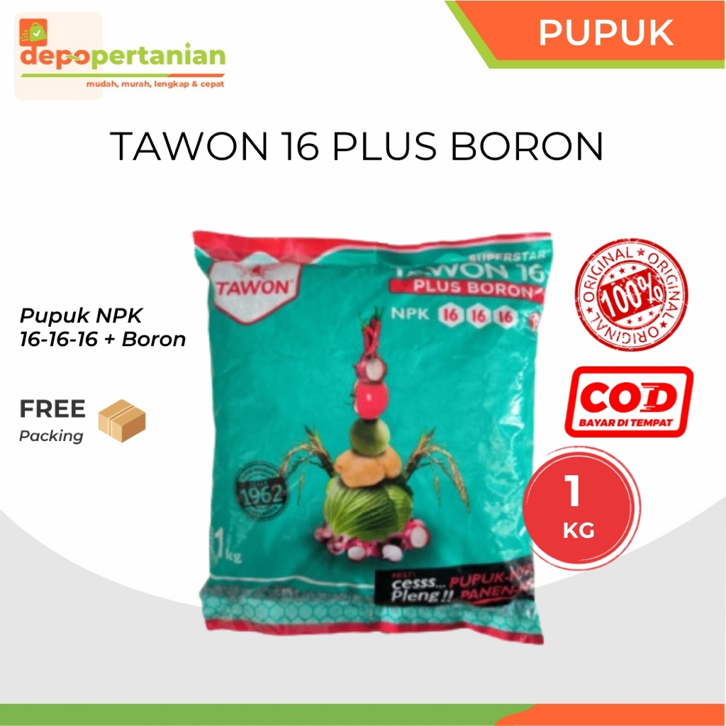 Depo Pertanian - Pupuk NPK Tawon 16-16-16 Plus Boron 1 kg