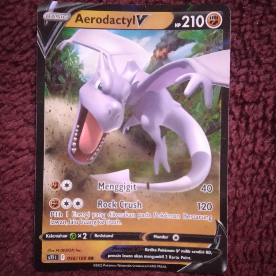 Aerodactyl V RR s11 - Pokemon TCG Indonesia foil holo