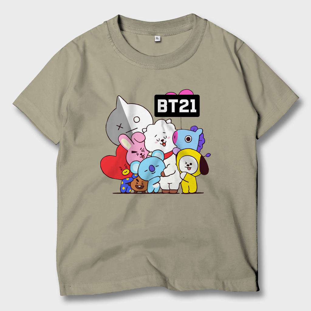 Baju Kaos Anak Kpop BTS BT21 Atasan Anak Laki-Laki Perempuan BT21-04