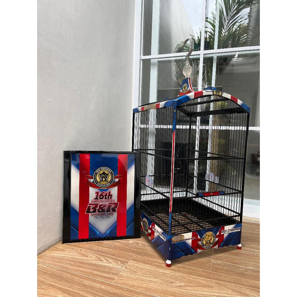 SANGKAR KOTAK BNR NEW DECAL NO.2 ANNIVERSARY 16th JERUJI FIBER 1,3mm