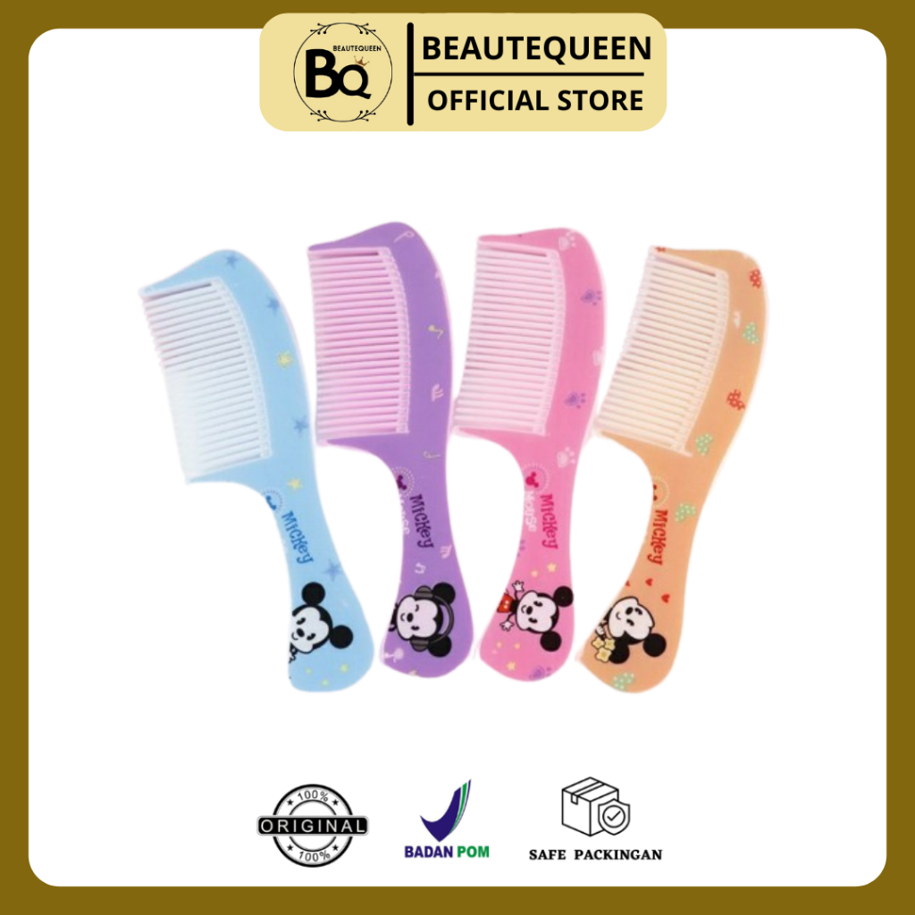 Sisir Imut Gambar/ Karakter Lucu untuk Anak / Sisir Fancy ukuran Kecil WARNA RANDOM