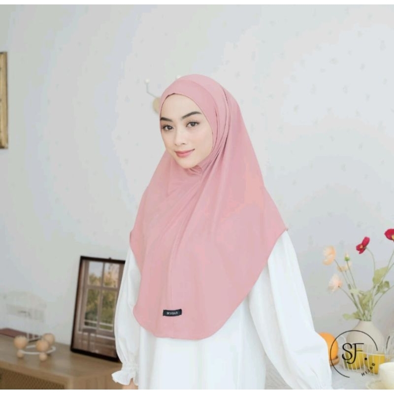 HIJAB SF NON PED M ,L, kerudung azelea non ped, jilbab tidak pakai ped, kerudung sf non ped