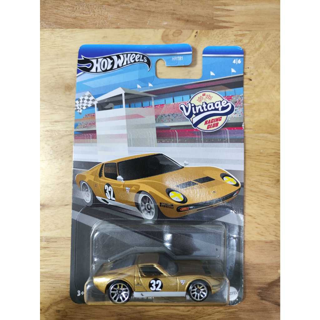 Hot Wheels vintage racing club 1971 Lamborghini Miura Sv