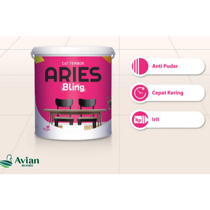 ARIES BLING CAT TEMBOK 18 KG // CAT DINDING ARIES PAIL