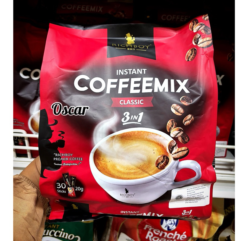 

Richboy Coffemix Classic isi 30 stick kopi Malaysia