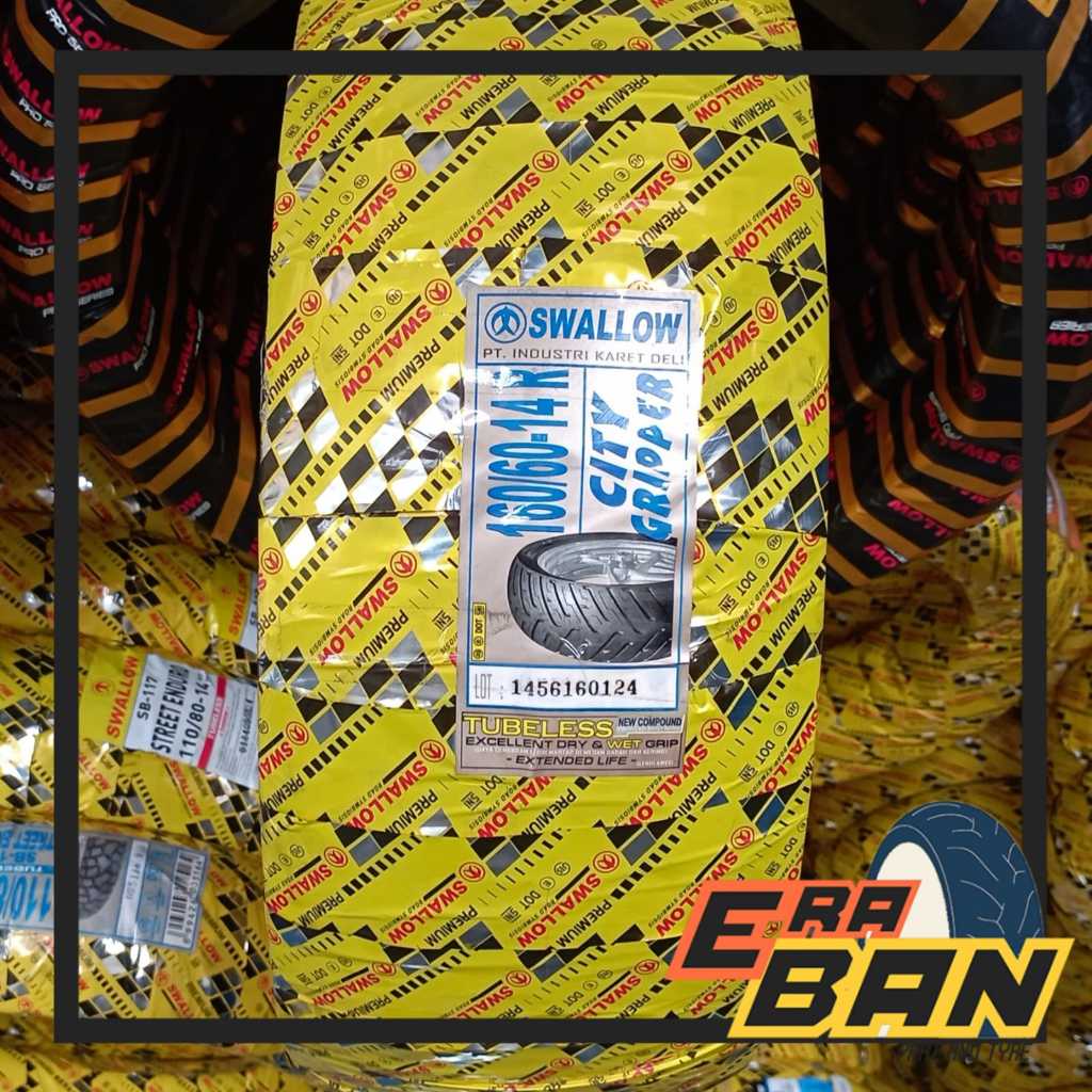 BAN LUAR SWALLOW SB 124 CITY GRIPPER 160 60 RING 14 TUBELESS