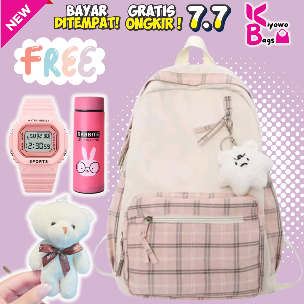 𝐊𝐈𝐘𝐎𝐖𝐎 (COD) YIGE BAG TAS SEKOLAH ANAK PEREMPUAN ANAK LAKI LAKI BACKPACK ANAK TK SD SMP SMA KULIAH M