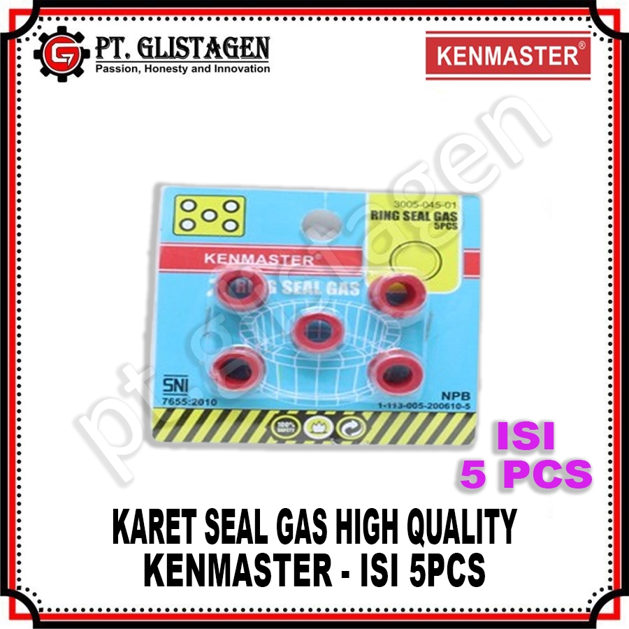 KENMASTER Karet Tabung Gas Elpiji / Seal Tabung / Sil gas / LPG 3kg / 12kg ISI 5pcs SNI