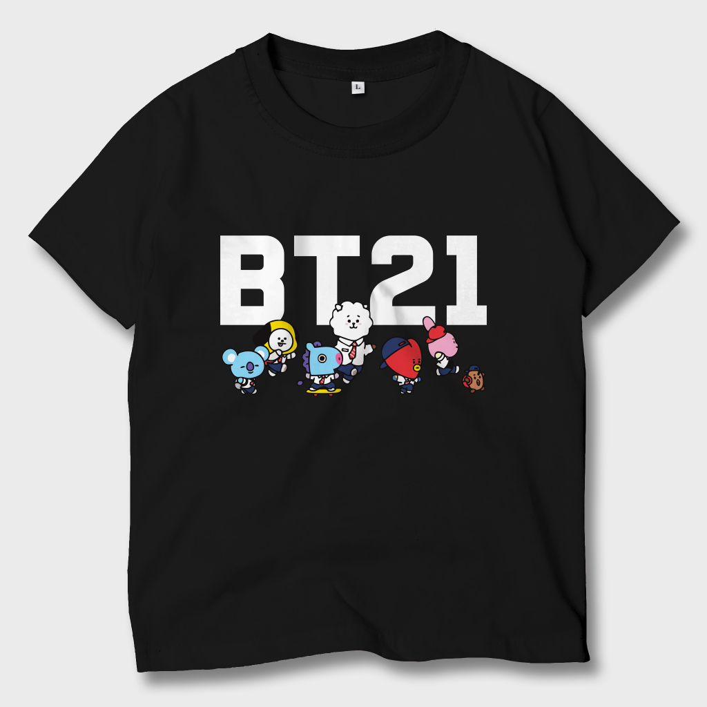Baju Kaos Anak Kpop BTS BT21 Atasan Anak Laki-Laki Perempuan BT21-06
