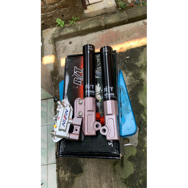 (bisa cod) Bottom Rt Stage set kaliper nissin monoblok scoopy mio vario mp gl tiger