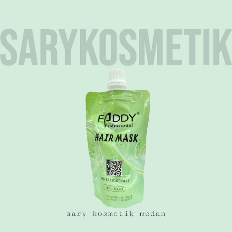 𝑐𝑐,𝑥  - FADDY HAIR MASK SACHET GOLD 100 GR - FADDY MASKER RAMBUT SMOOTHING LURUS