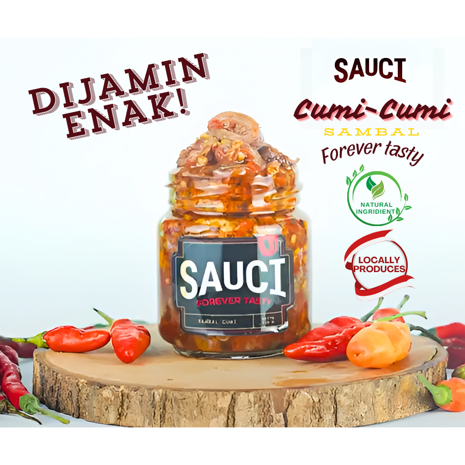 

SAUCI Sambal Cumi Cumi Ciamik - Baby Cumi - Bayi Cumi - Pedas Enak - 1 Pcs - 150 Gram