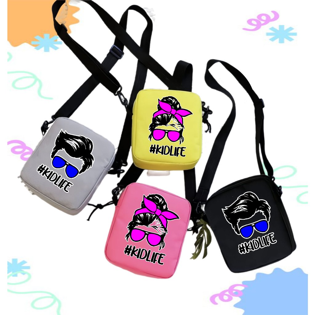 Tas selempang anak slempang untuk mengaji sekolah jalan jalan unisex