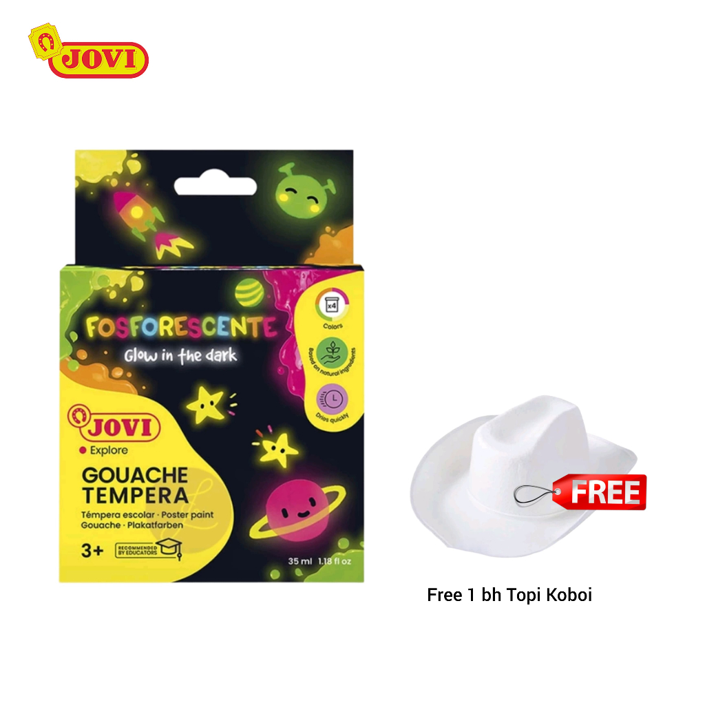

HOLIDAY SALE!! JOVI POSTER FOSFOR SET 4 Jars FREE TOPI KOBOI