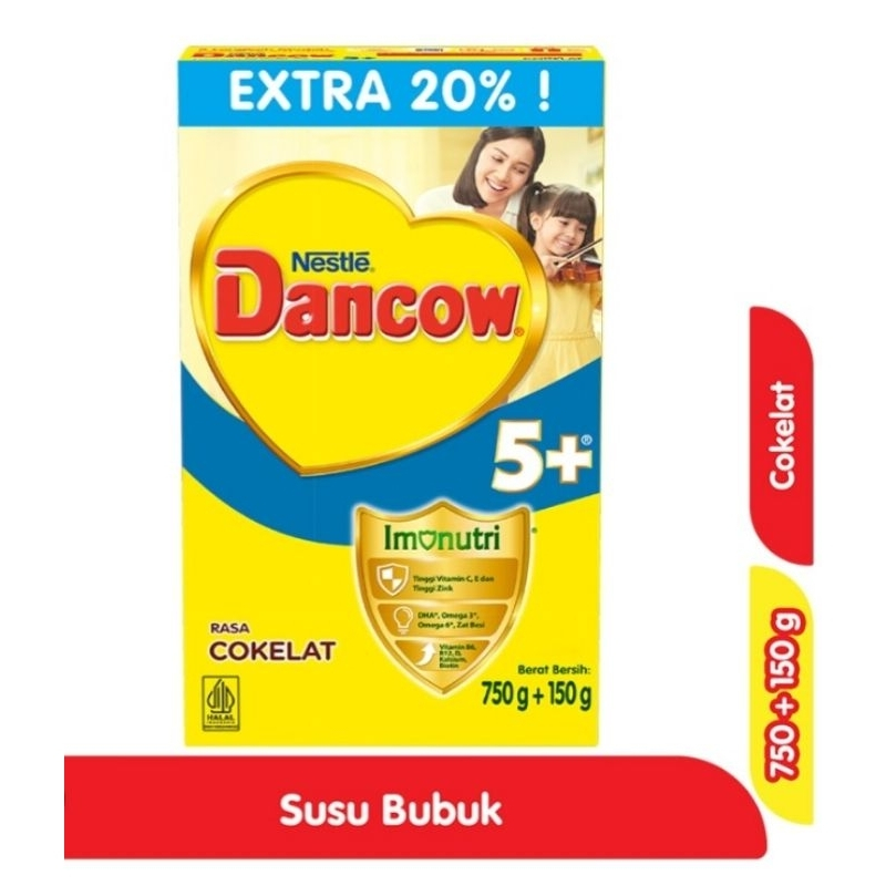 

Dancow 5+ Nutritods Susu Pertumbuhan Rasa Cokelat 750gr+150 gr Box