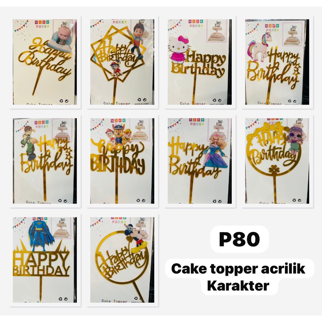 

Caketoper Acrylic Karakter
