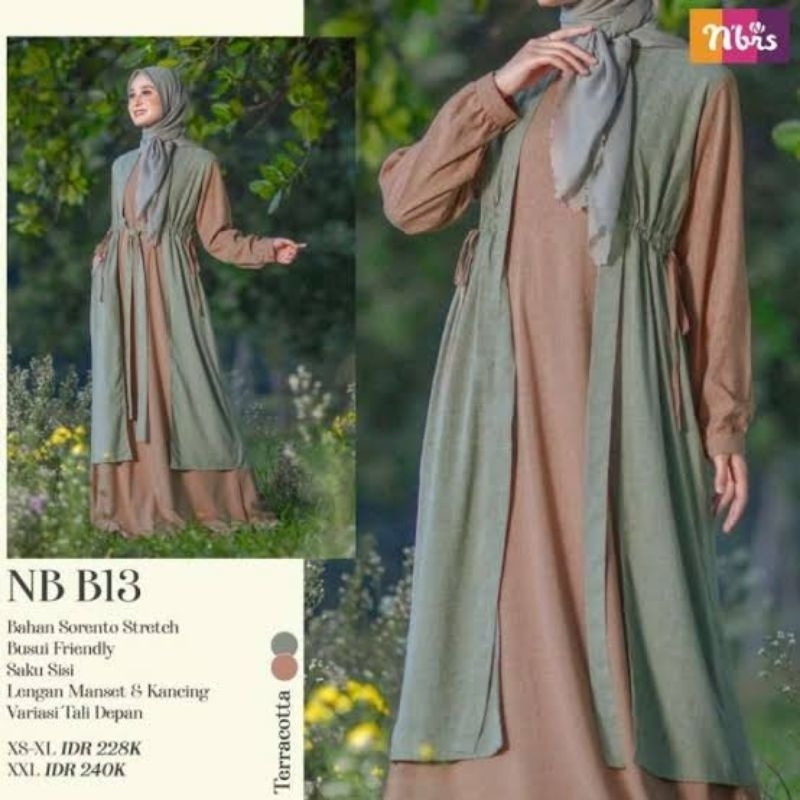 Gamis NB B13 Terracotta