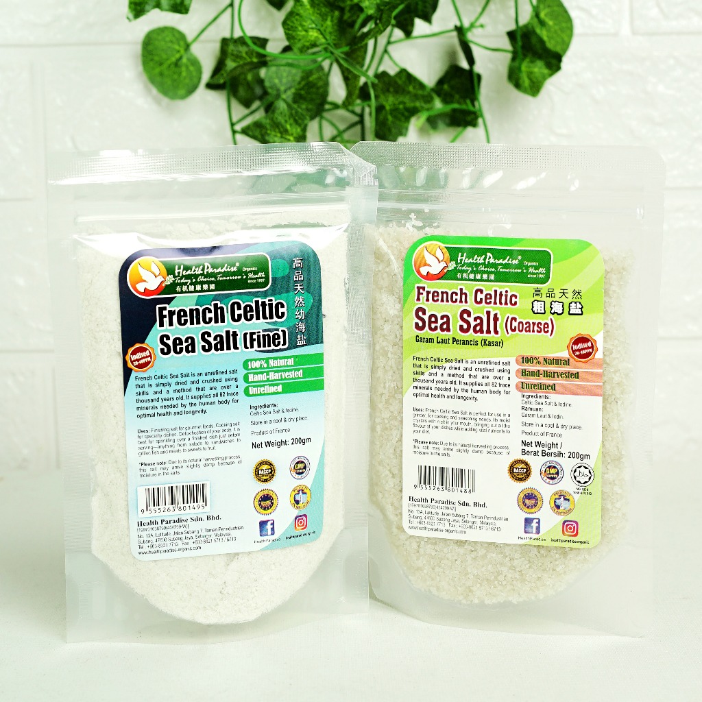 HP Sea Salt French Celtic Fine and Coarse 200gr Halus dan Kasar