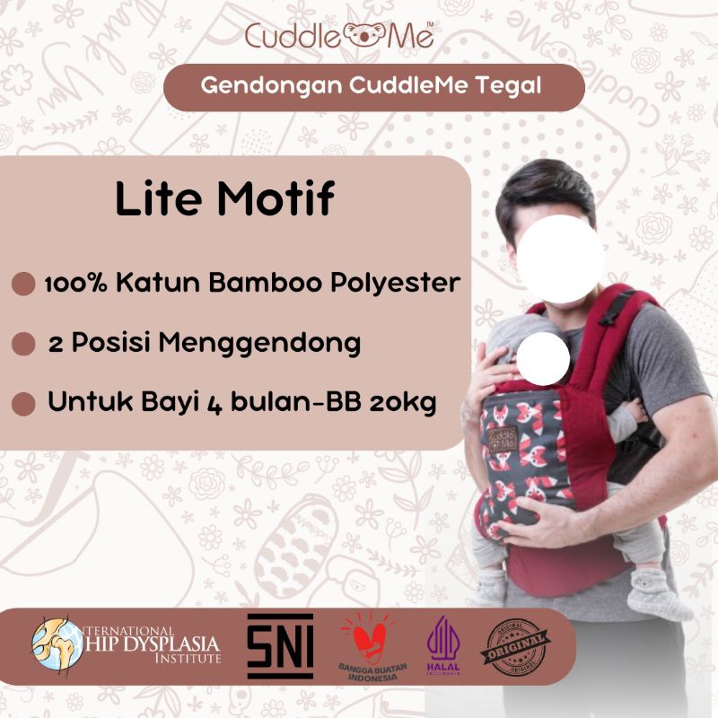 CuddleMe Gendongan SSC Lite Carrier Ergonomis