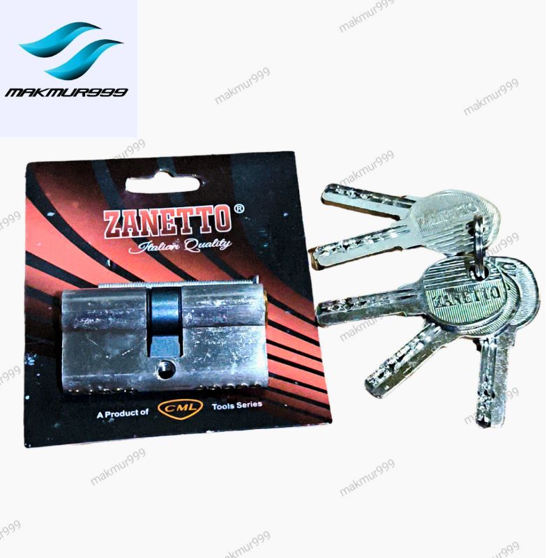 silinder kunci zanetto 60mm - anak kunci pintu