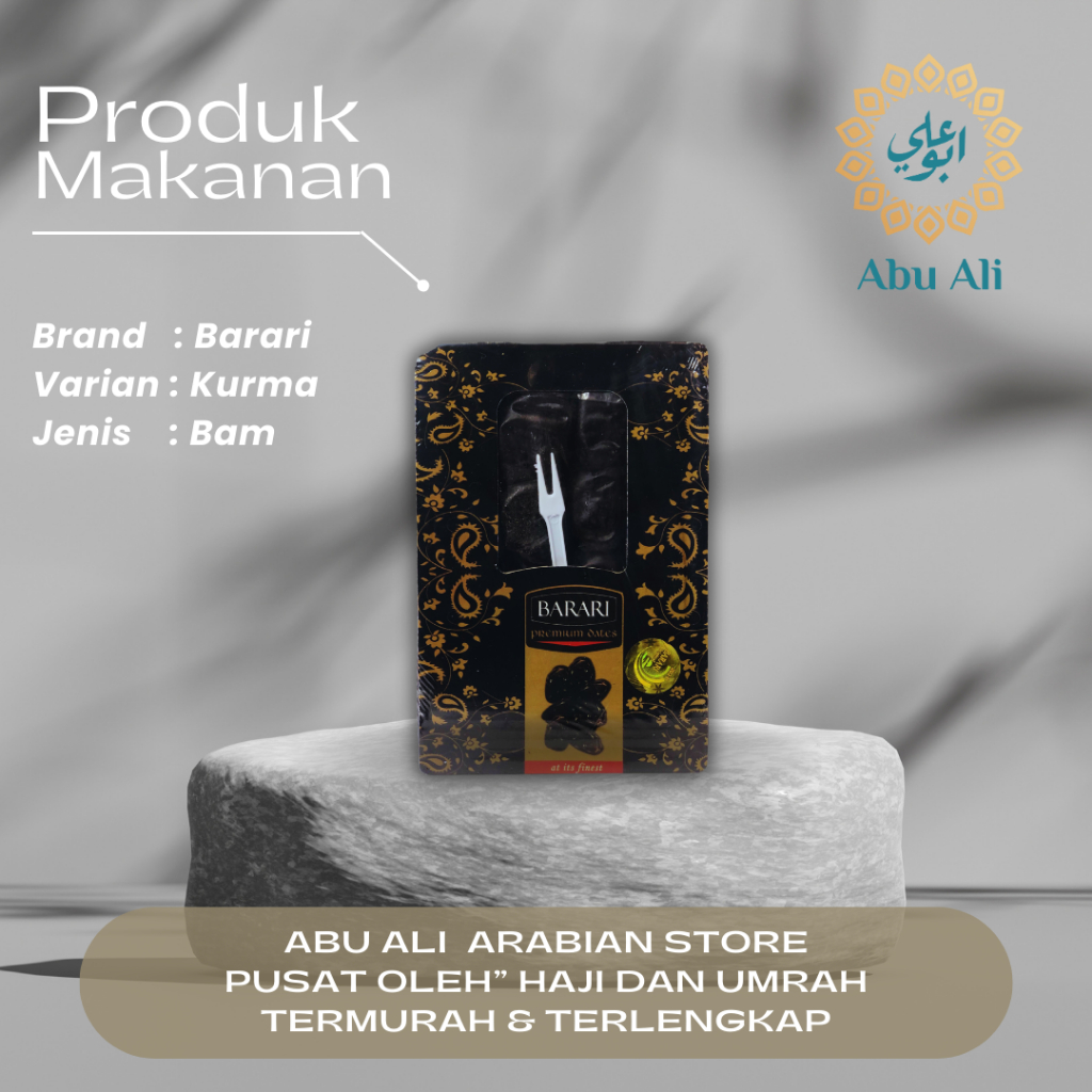 

Kurma Bam Barari Premium 600gram / Barari / Oleh oleh haji dan umroh
