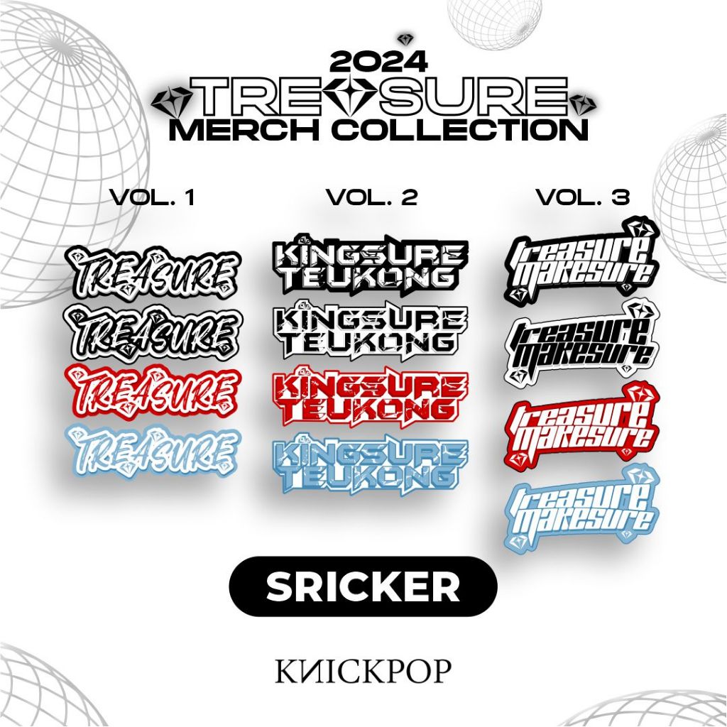 

TREASURE STICKER MERCH BY KNICKPOP