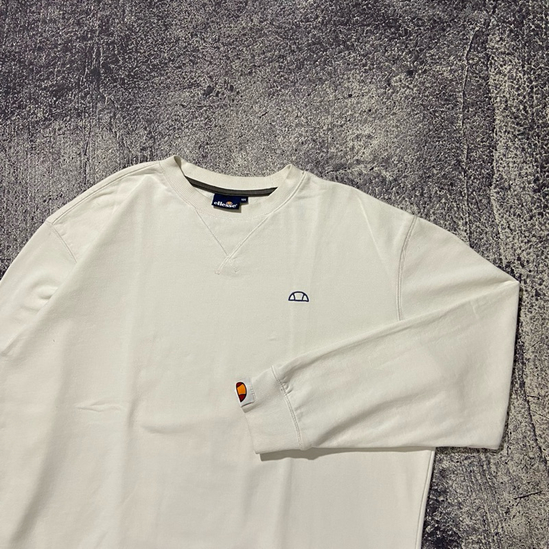 Crewneck ellesse small logo white