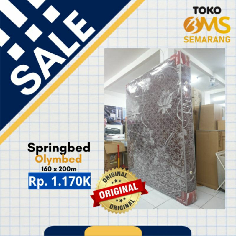 PROMO SALE Matras Springbed Olymbed by Bigland Ukuran 160 x 200 cm Murah INUL