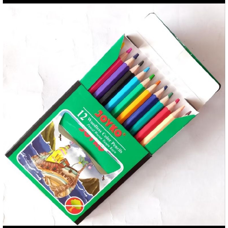

Pensil warna pendek joyko 12 warna