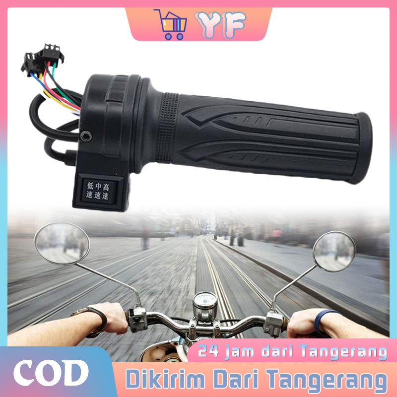 3 Speed Grip Gas Sepeda Listrik Sensor Handle Gas Sepeda Listrik Modif Sepeda Listrik Kit Konversi S