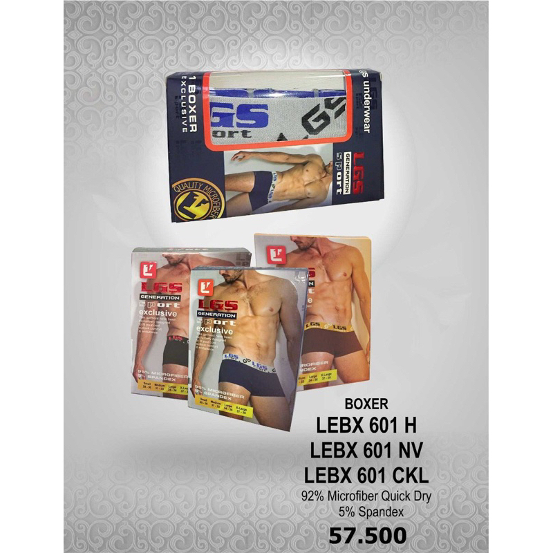 boxer lgs | celana dalam pria | trunks LGS