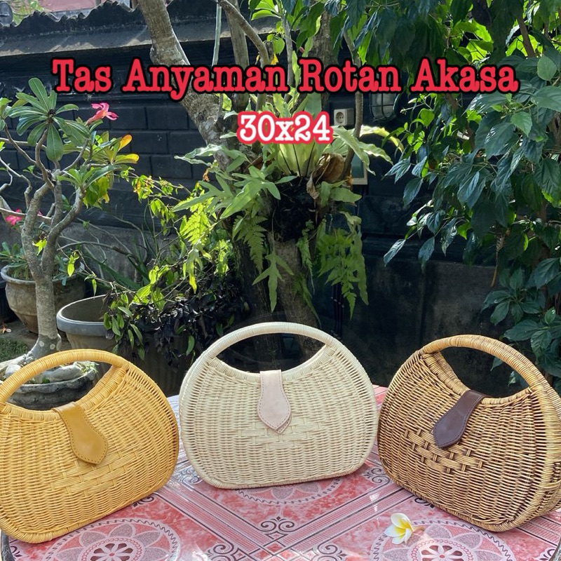 [Promo] Tas Wanita/ Tas Jinjing/ Tas Anyaman Rotan Akasa