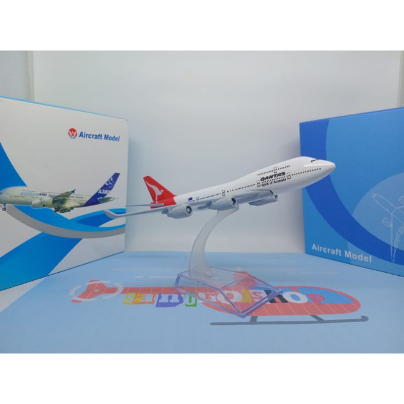 Miniatur pesawat Qantas full besi diecast pesawat koleksi hobi