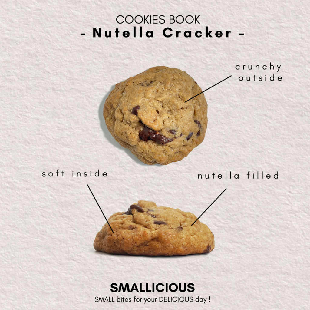 

SMALLICIOUS - NUTELLA CRACKER SOFT COOKIES PREMIUM 80gr