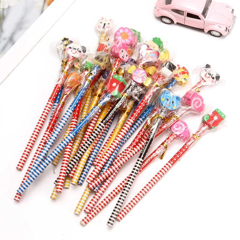 

PENSIL PENGHAPUS motif warna dan karakter lucu [ random ]