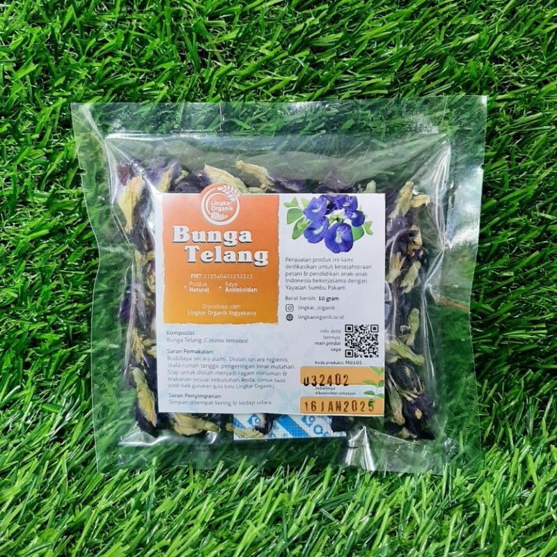 

Bunga telang Lingkar Organik 10gr